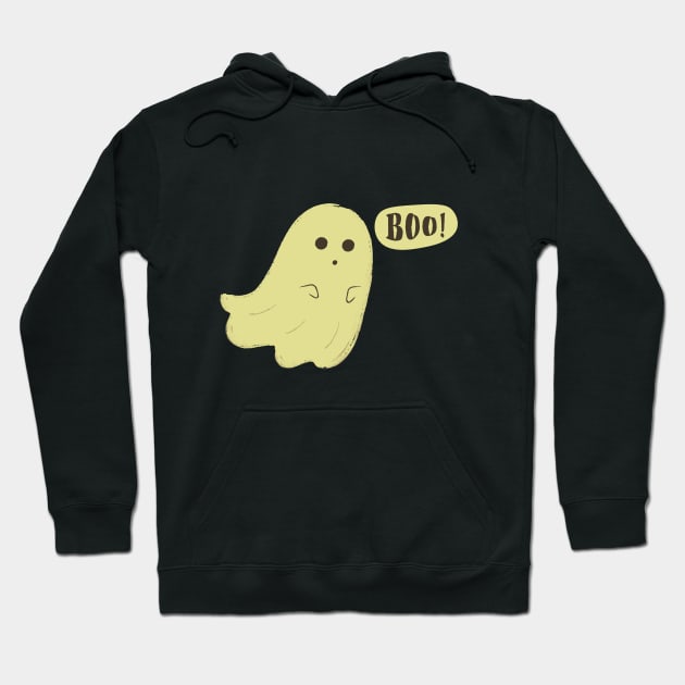 HALLOWEEN DAY CUTE GHOST BOO DESIGN ART Hoodie by MadeBYAhsan